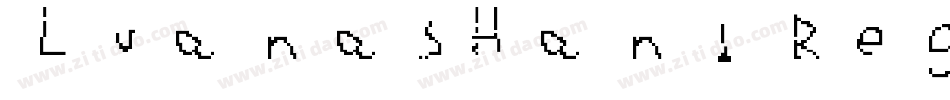 LuanasHand Regular字体转换